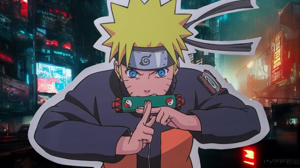 AI Imagines Naruto in a Cyberpunk World (Kakashi Never Looked This Scary)