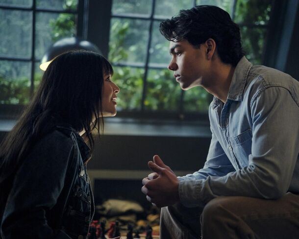 Malina Pauli Weissman and Malachi Barton in Coven Academy (2026). The full season arrived on Disney+ and Hulu on October 2 as 21 chapters, the shortest about ten minutes long