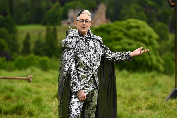 Alan Cumming in tartan as host of The Traitors