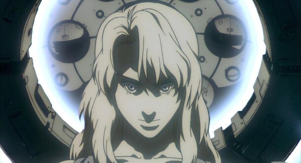 Major Kusanagi in the diving light in Ghost in the Shell