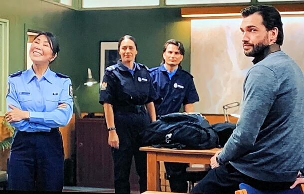 The squad room at the Queenstown station in A Remarkable Place to Die