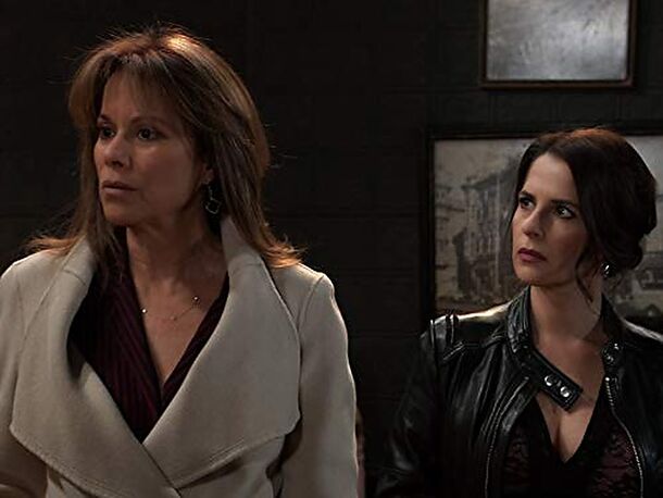 Two Port Charles women squaring off in a tense General Hospital scene