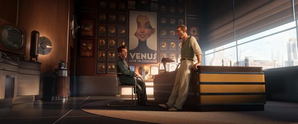 The retro-futuristic city of Metropia in Brad Bird's Ray Gunn