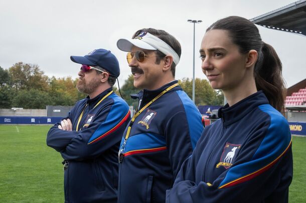 Ted, Beard and Roy on the AFC Richmond training pitch