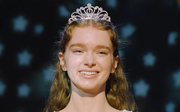 Summer H. Howell as Carrie White in a prom tiara in Carrie (2026). Season 1 used up all of Stephen King's novel, so season 2 goes past the prom with no book to follow