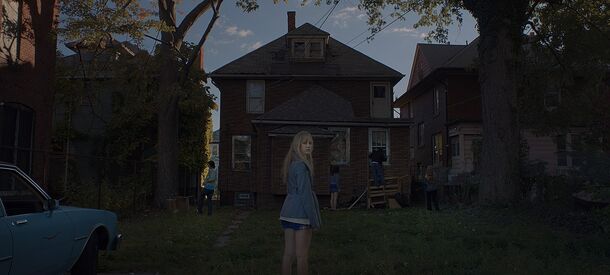 Maika Monroe as Jay in It Follows (2014). She plays governess Winifred Notty in Zachary Wigon's adaptation of Victorian Psycho, opening in the US on November 13