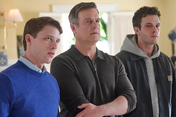 Peter Krause as Mike Hollingsworth in Line of Fire (2026). Mike is a Secret Service agent nearing retirement who still has doubts about his last case