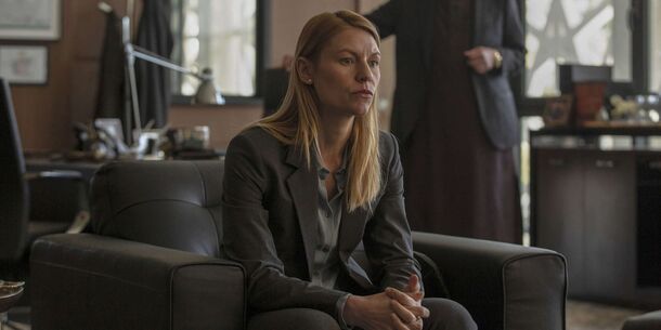 Claire Danes as Carrie Mathison in Homeland (2011). The show's first season won the Emmy for outstanding drama series