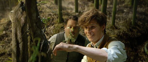 Dan Fogler and Eddie Redmayne in Fantastic Beasts and Where to Find Them (2016). The first prequel opened to $74.4 million, and each sequel opened lower
