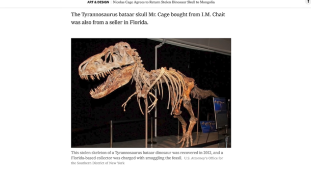 Turns Out We Only Knew Half the Story Behind Cage Buying a Dinosaur Skull - image 1