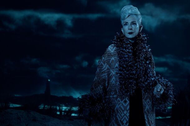 Frances Conroy in American Horror Story. She is one of the franchise regulars returning alongside Jessica Lange for the season 13 crossover