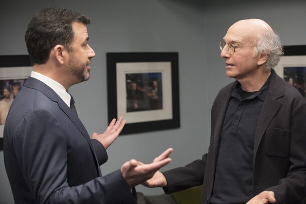 Jimmy Kimmel with Larry David in Curb Your Enthusiasm