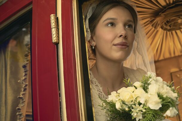 Millie Bobby Brown in Enola Holmes 3, her fourth turn as the character and the first film she shot after becoming a parent
