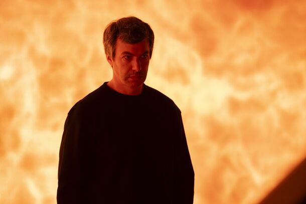 Nathan Fielder in The Rehearsal (2022). He co-directed the Elizabeth Holmes documentary You Can See Everything with Lance Oppenheim