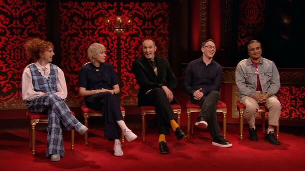 Taskmaster (2015) — guest judges rotate through the empty chair while he recovers