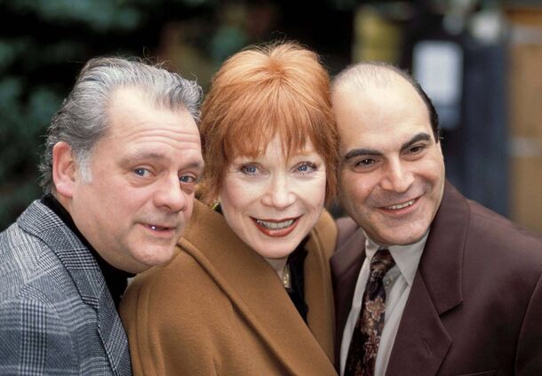 David Suchet as Poirot with his ITV co-stars — the shadow Bluemel steps into