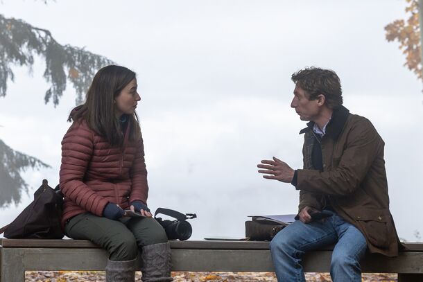A scene from The Social Reckoning (2026). Aaron Sorkin's film follows Frances Haugen, who copied tens of thousands of pages of Facebook's internal research