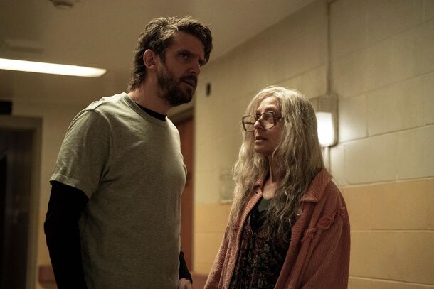 Dan Stevens and Judith Light as Pepper and Dorry in The Terror: Devil in Silver (2026). The six-episode season premiered May 7 on AMC+ and Shudder
