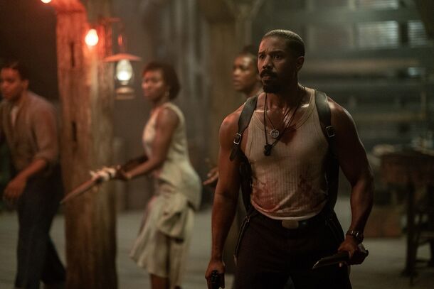 Michael B. Jordan in Sinners (2025). He plays Rico Tubbs opposite Austin Butler's Sonny Crockett in Miami Vice '85, opening May 19, 2028
