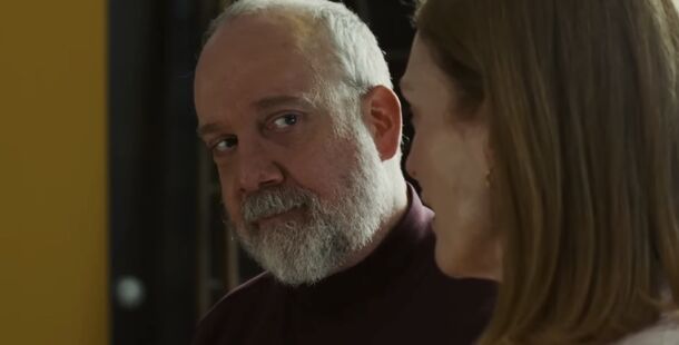 Julianne Moore and Paul Giamatti in The Debut (2026). Jesse Eisenberg's A24 comedy opens in US theaters on December 11