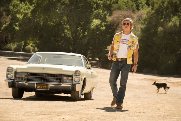Brad Pitt as Cliff Booth in Once Upon a Time in Hollywood (2019). The role won him the supporting-actor Oscar, and he reprises it in The Further Mis-Adventures of Cliff Booth
