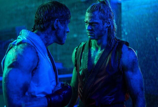 Noah Centineo as Ken and Andrew Koji as Ryu in Street Fighter (2026). The film opens October 16, and full reviews are embargoed until the day before