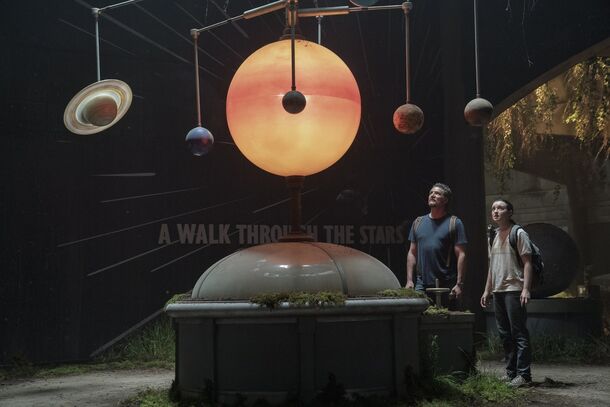 Pedro Pascal and Bella Ramsey in The Last of Us (2023). In season 3, Ellie returns with a reduced role as Kaitlyn Dever's Abby takes over as the lead