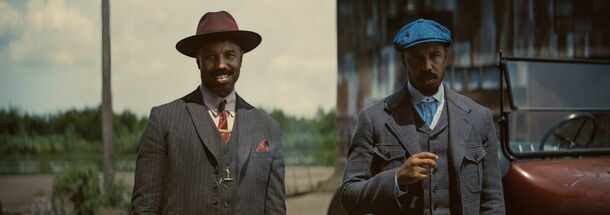 Michael B. Jordan as twins Smoke and Stack in Sinners (2025). The film was greenlit by Michael De Luca and Pamela Abdy, who are now out at Warner Bros.