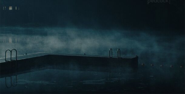 Crystal Lake at night in Peacock's Crystal Lake (2026). In the series, Jason drowns in the lake in the summer of 1971 at age 11, 14 years later than in the films