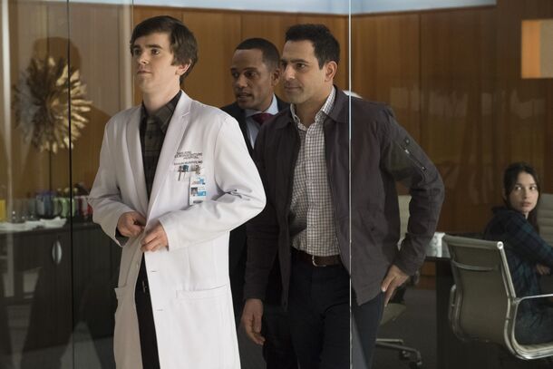 Freddie Highmore as Shaun Murphy in The Good Doctor (2017). The series finale jumps ten years ahead, to a Shaun who runs surgery at St. Bonaventure after Glassman's death