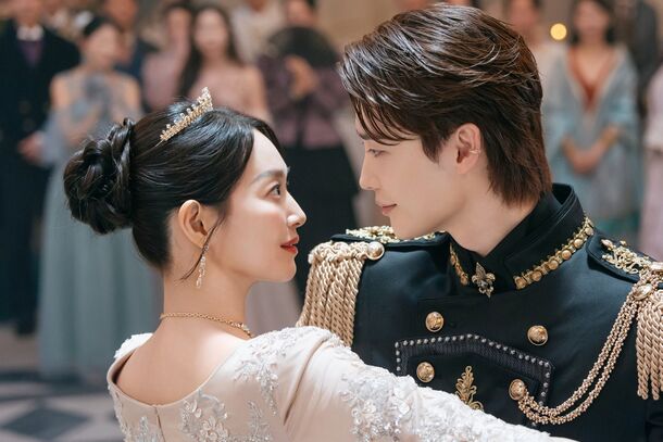 Shin Min-a as Empress Navier in a ballroom embrace in The Remarried Empress (2026). In Alphatart's novel, Navier is married again before her divorce hearing even ends