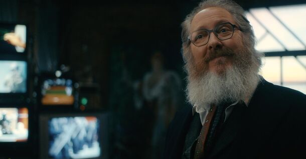 James Spader as Ultron in human form in VisionQuest (2026). The marketing pointed at Ultron, but episode 4 unmasks Jocasta as the killer hunting Vision