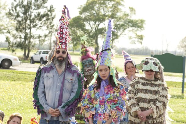 Mardi Gras costumes in HBO's Treme (2010), the series about New Orleans in the months after Katrina. The Saints came home to that city on September 25, 2006