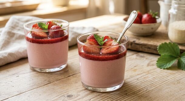 No Oven Needed: The Easiest Silky Strawberry Panna Cotta Recipe That Instantly Melts in Your Mouth