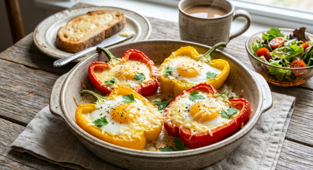 Baked Egg-in-a-Pepper Cups: The Easiest Fancy Breakfast You'll Ever Make