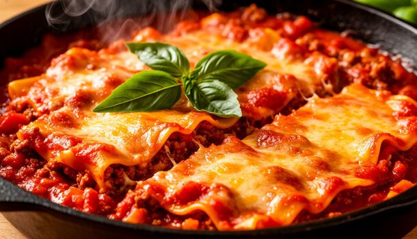 No Baking, No Mess! The Easiest One-Pan Skillet Lasagna for a Stress-Free Dinner