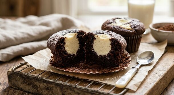 First to Vanish! The Secret to the Moistest Chocolate Cupcakes with a Velvety Cheesecake Center