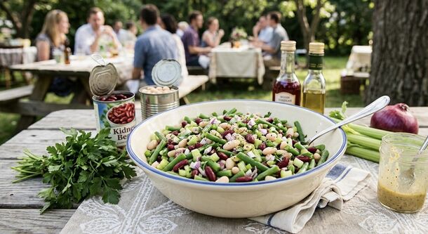 This Easy Three-Bean Salad Is the Perfect Party Side Dish