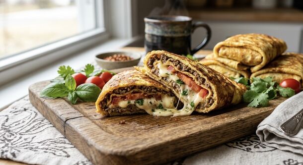 Ditch Your Boring Breakfast Routine: This Cheesy Meat-Stuffed French 'Brizol' Rollup Completely Beats Standard Omelets