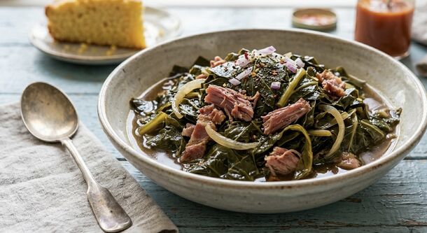 These Smoky Southern Collard Greens Taste Like a Warm Hug on a Plate