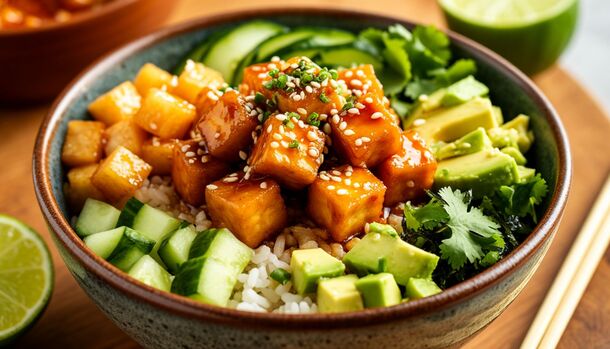 Vegan Power Bowl: How to Make the Ultimate Crispy Tofu Poke at Home