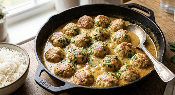 Upgrade Your Weeknight Meatballs with This Creamy 20-Minute Curry Sauce