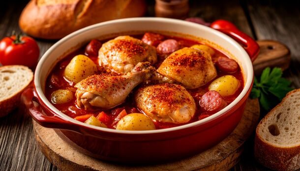 Golden Potatoes, Smoky Aromas, and Tender Chicken: The Ultimate One-Pot Polish Feast