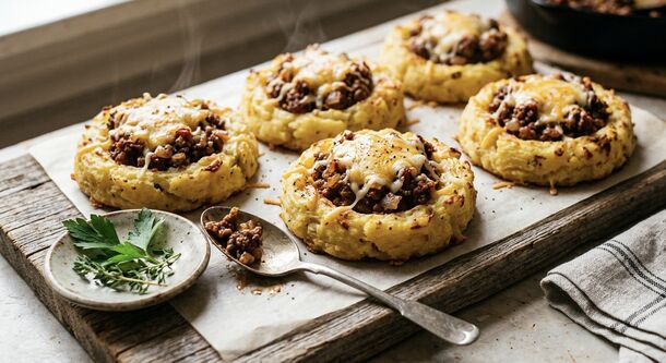 Forget Boring Old Meatballs: These Cheesy Baked Potato Nests Are the Ultimate All-in-One Dinner Upgrade