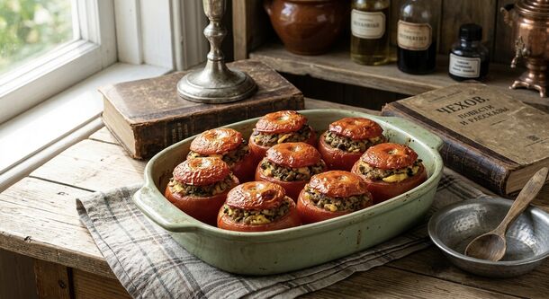 The Literary Kitchen Hack: How Chekhov’s Meatless Stuffed Tomatoes Turn Basic Ingredients into a Soul-Warming Feast