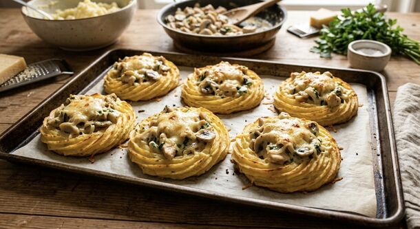 These Elegant Potato Mash Nests with Creamy Chicken Julienne Will Have Everyone Begging for Seconds