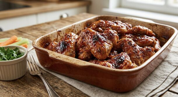 Sticky Oven-Baked Chicken Wings: 10 Minutes of Prep for the Ultimate Comfort Meal 