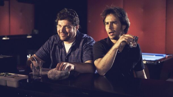 Fact: A Secret Cameo of Palahniuk Spotted Sitting Next to Sam Rockwell on a Plane Fact: A Secret Cameo of Palahniuk Spotted Sitting Next to Sam Rockwell on a Plane