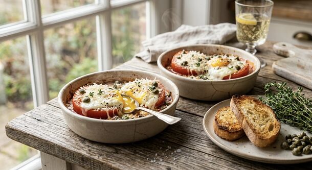The Ultimate Italian Breakfast: Savory Baked Eggs in Tomato Sauce