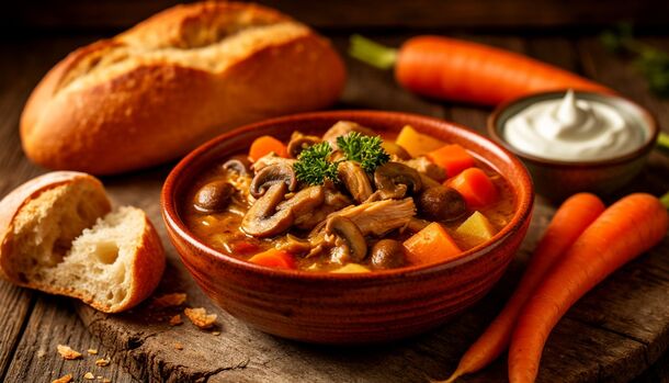 Cozy & Creamy: The Ultimate One-Pot Chicken and Mushroom Stew Recipe